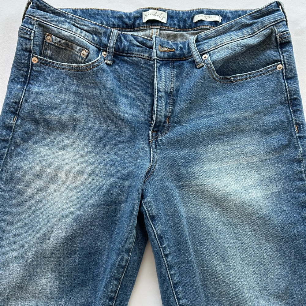 Wonderly faded blue jeans size 10